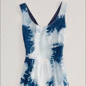 american eagle blue tie dye dress